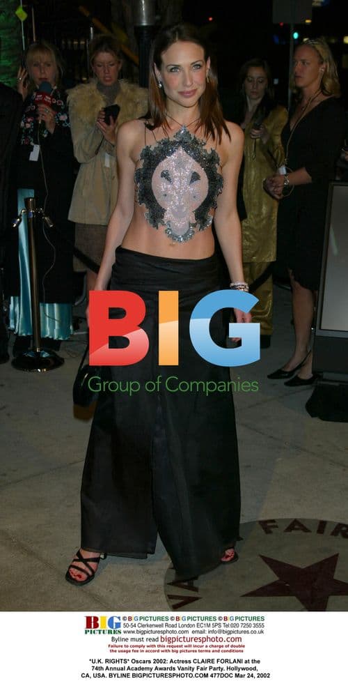 Actress Claire Forlani at Oscars 2002 Vanity Fair Party