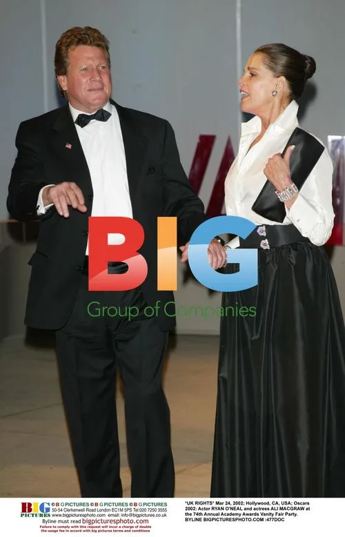 Ryan O'Neal and Ali MacGraw at Oscars 2002 Party