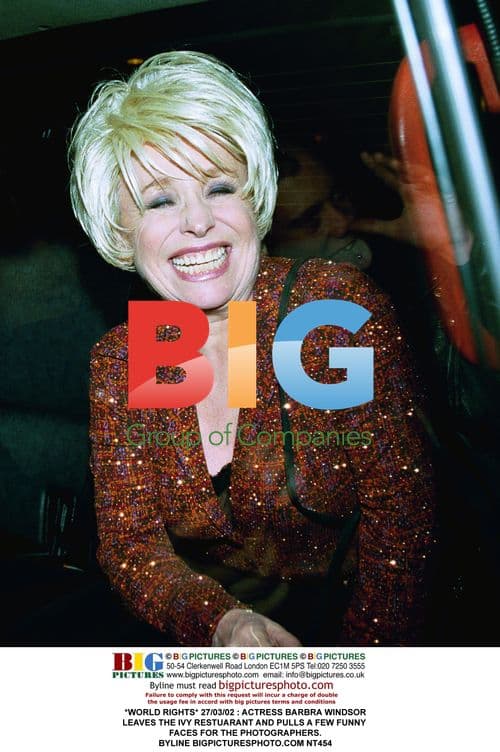 Barbra Windsor Leaving The Ivy Restaurant