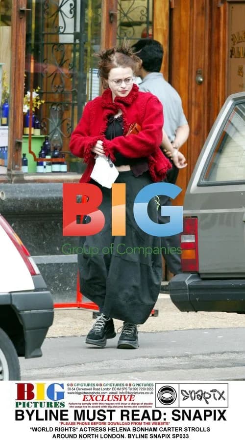 Helena Bonham Carter Strolls in North London