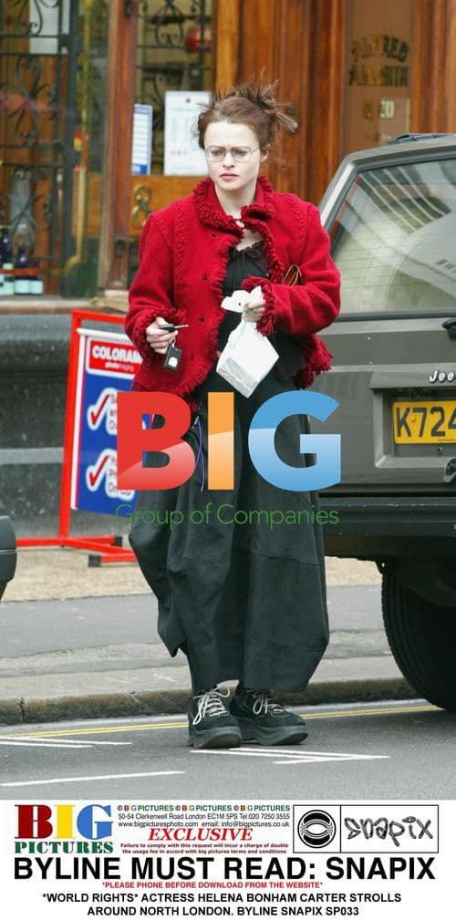 Helena Bonham Carter strolls in North London