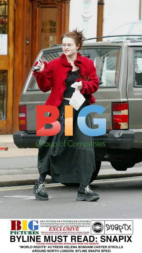 Helena Bonham Carter Strolls in North London