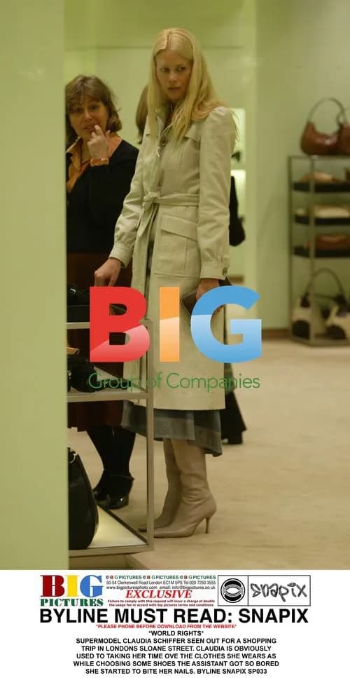 Claudia Schiffer Shopping Trip in London