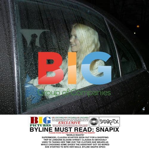 Claudia Schiffer's Shopping Trip in London