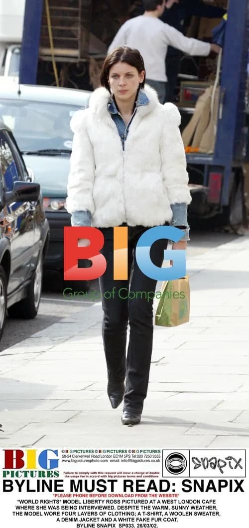 Model Liberty Ross at West London Cafe