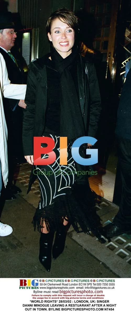Dannii Minogue Leaving Restaurant in London