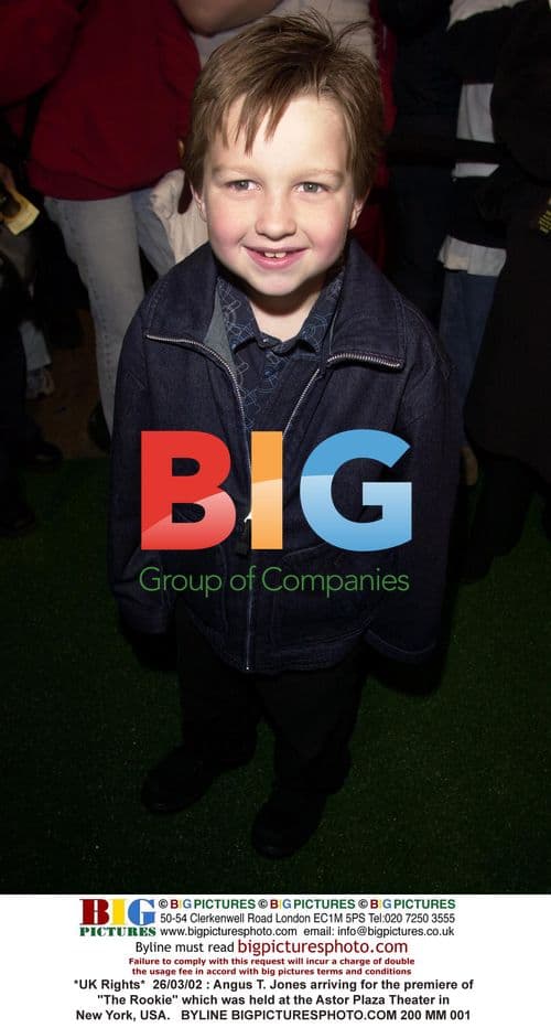 Angus T. Jones at The Rookie premiere