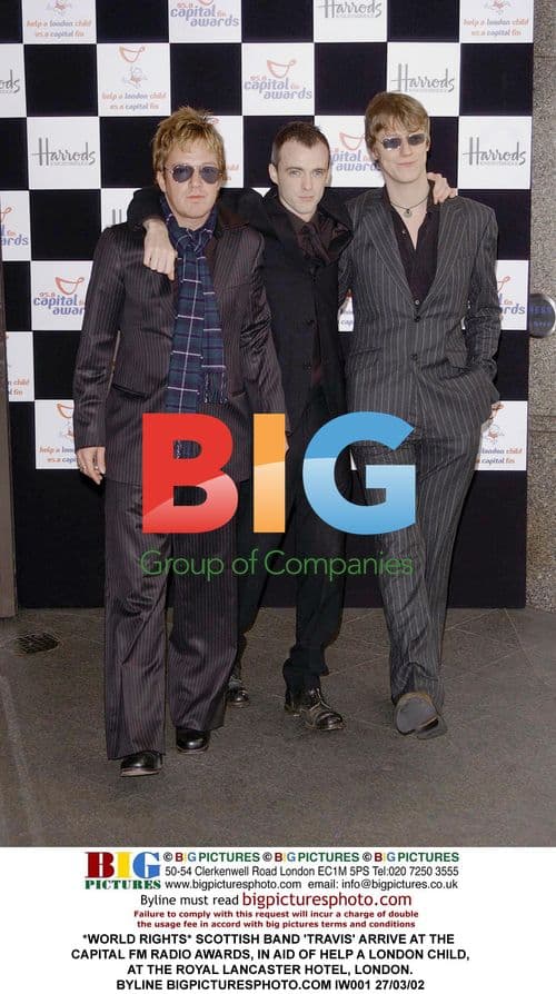 Travis band arrives at Capital FM Radio Awards