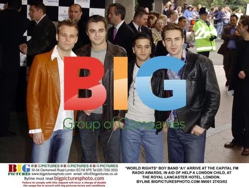 Boy band 'A1' arrive at Capital FM Awards