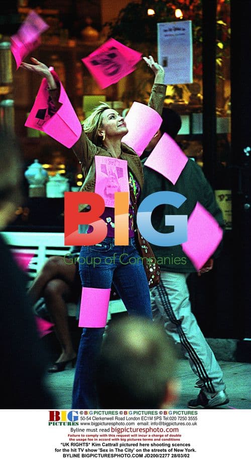 Kim Cattrall filming 'Sex in The City' in NYC