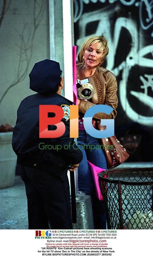 Kim Cattrall Filming 'Sex in The City'