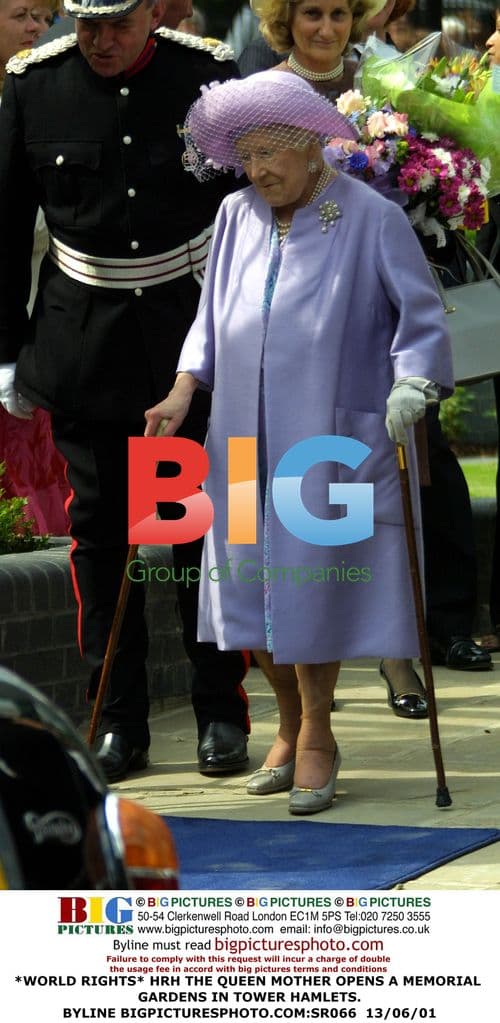 Queen Mother Opens Memorial Gardens