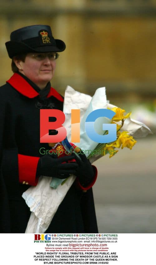 Floral tributes placed at Windsor Castle