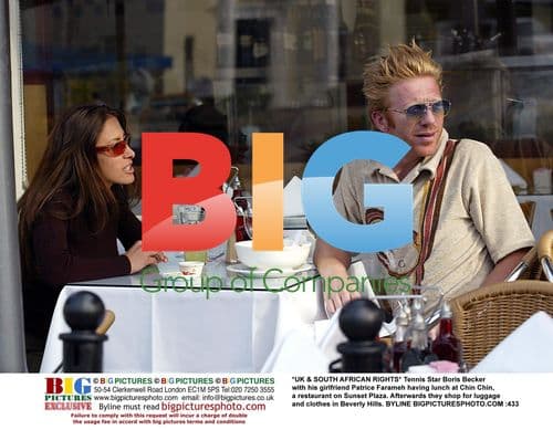 Boris Becker and girlfriend Patrice Farameh