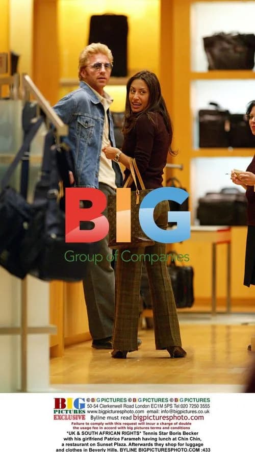 Boris Becker & girlfriend shop in Beverly Hills