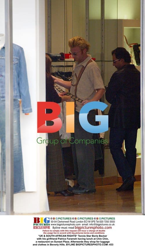 Boris Becker and girlfriend Patrice Farameh have lunch and shop