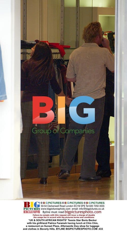 Boris Becker and Girlfriend Lunch and Shop in LA