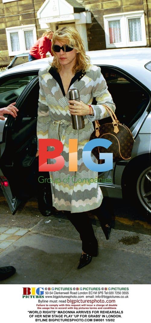 Madonna Arrives for 'Up for Grabs' Rehearsals