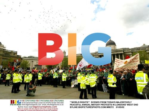 Peaceful Annual May Day Protests in London