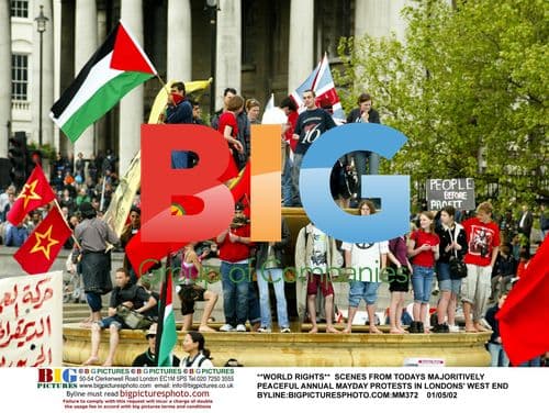 Peaceful Annual Mayday Protests in London's West End