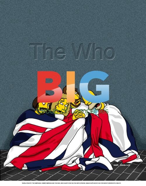 Homer Simpson and The Who on 250th Simpsons episode