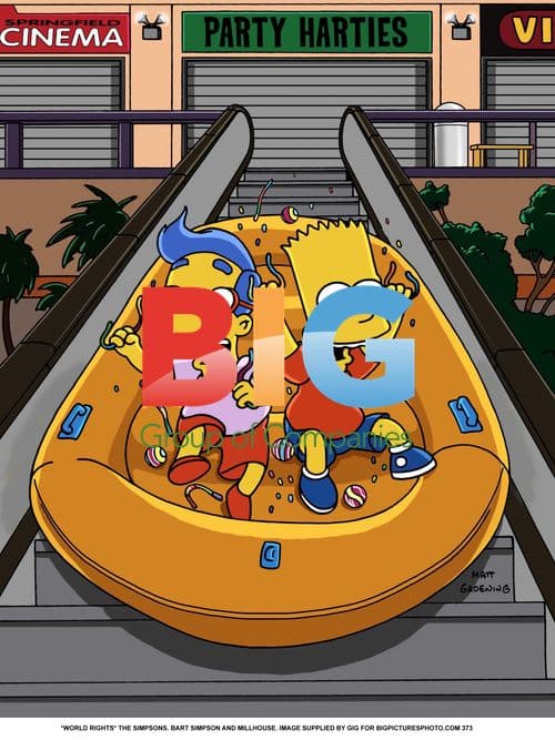 Bart and Millhouse from The Simpsons