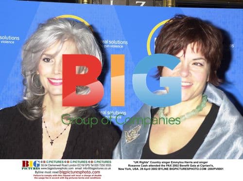 Emmylou Harris and Rosanne Cash at PAX 2002 Gala