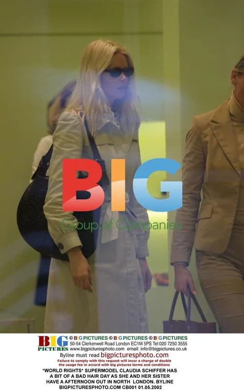 Claudia Schiffer Has Bad Hair Day in London