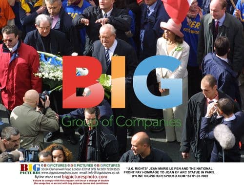 Jean Marie Le Pen Leads National Front Rally