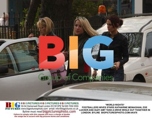 Footballers Wives stars take a drive in London