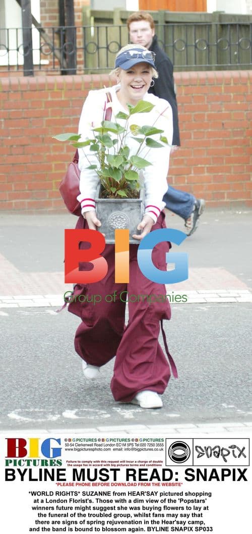 Suzanne from Hear'Say shopping at London florist