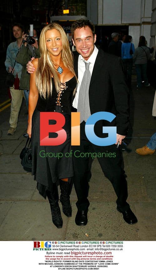 Emma Jones and Michael Edward Hammond at "Love Come Down" Premiere