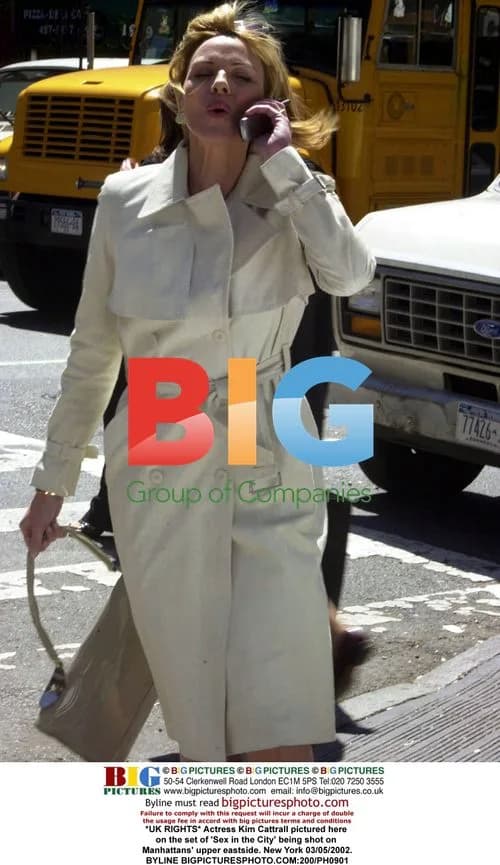 Kim Cattrall on "Sex in the City" set