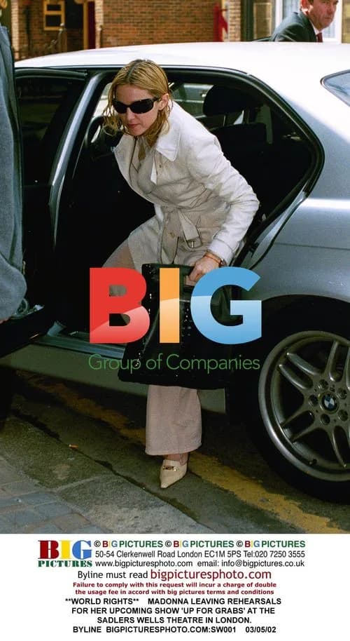 MADONNA LEAVING REHEARSALS IN LONDON
