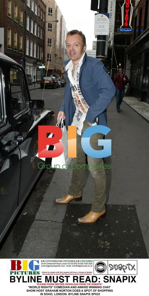 Graham Norton Shopping in Soho, London