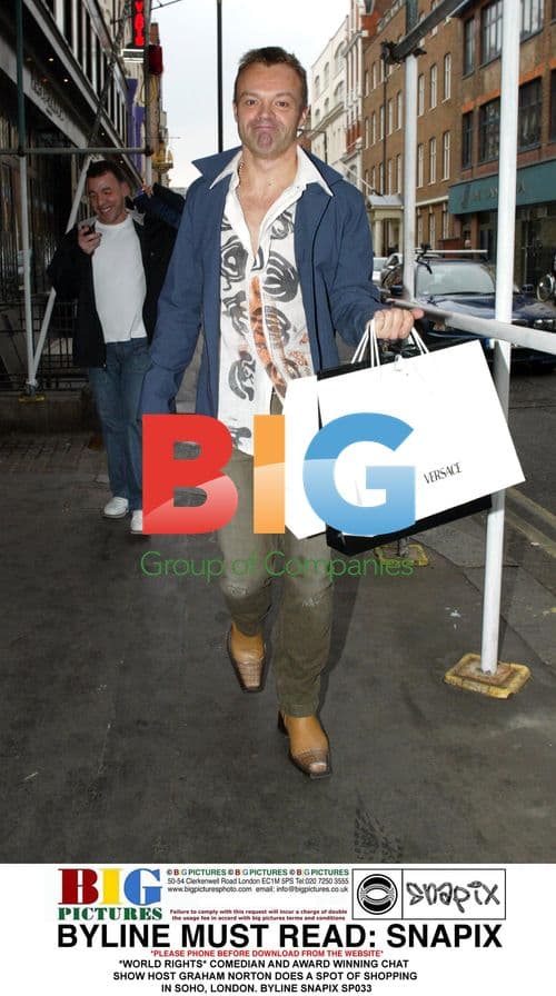 Graham Norton Shopping in Soho, London