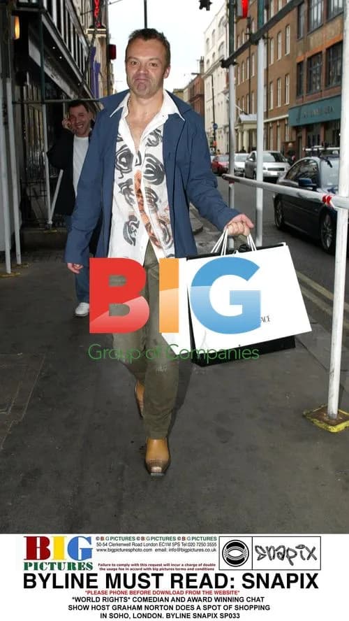 Graham Norton Shopping in Soho, London