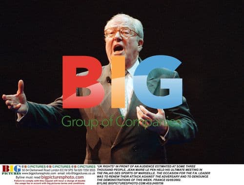 Jean Marie Le Pen's meeting in Marseille