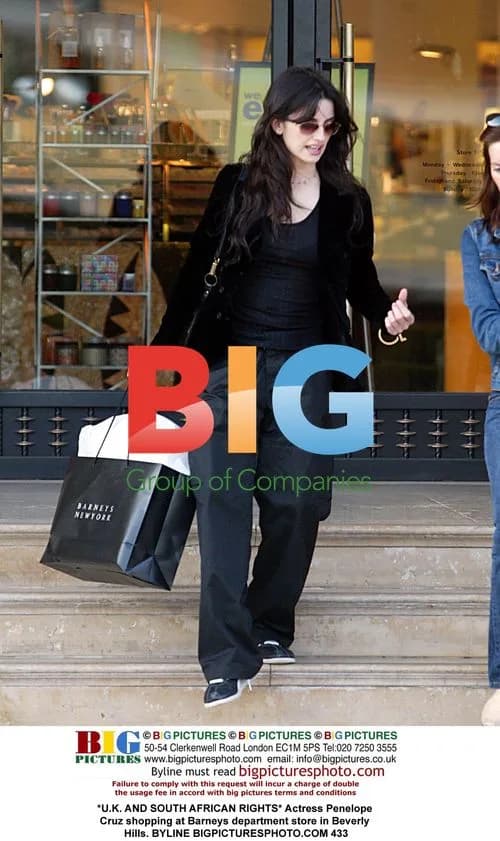 Penelope Cruz shopping at Barneys in Beverly Hills