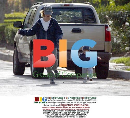 ALLY MCBEAL'S CALISTA FLOCKHART WITH SON LIAM