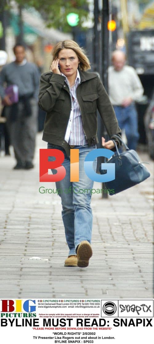 TV Presenter Lisa Rogers in London