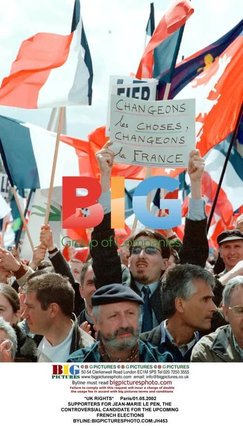 Le Pen Supporters in Paris