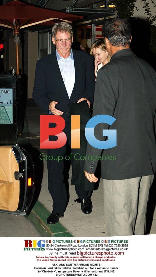 Harrison Ford and Calista Flockhart's Dinner Date