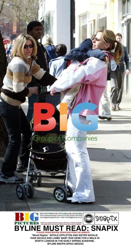 Nicole Appleton and Natalie take baby for walk