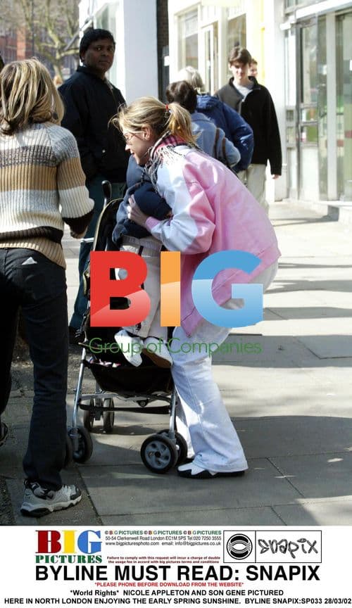 Nicole Appleton and Son Gene in North London