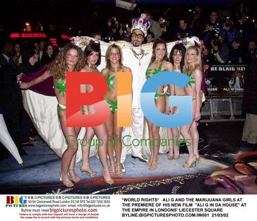 Ali G and Marijuana Girls at Film Premiere