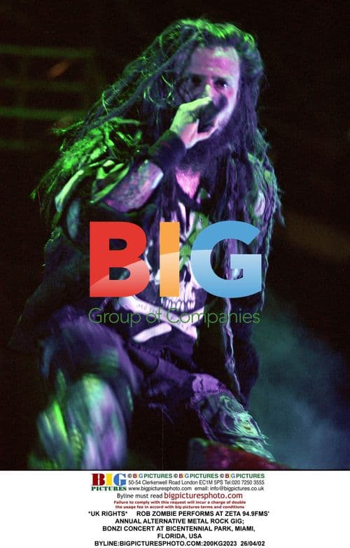 Rob Zombie Performs at Metal Rock Gig in Miami