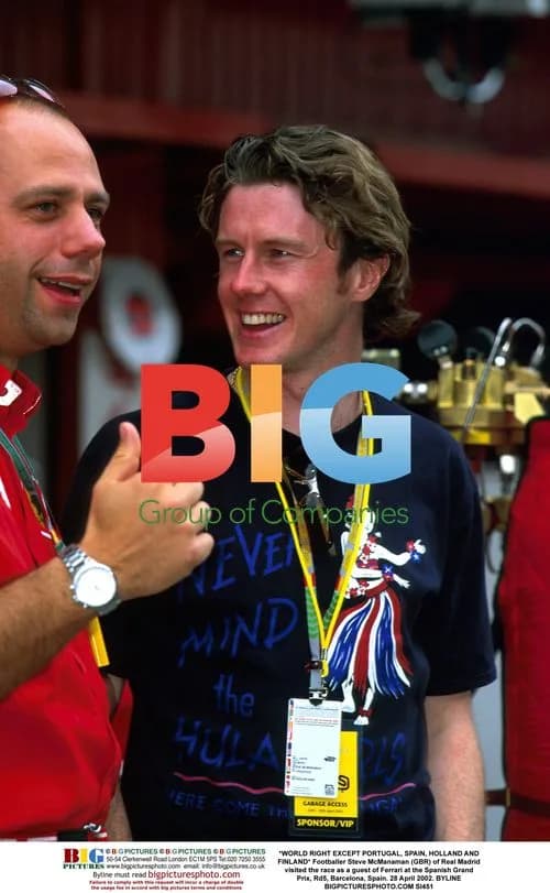 Steve McManaman visits Spanish Grand Prix
