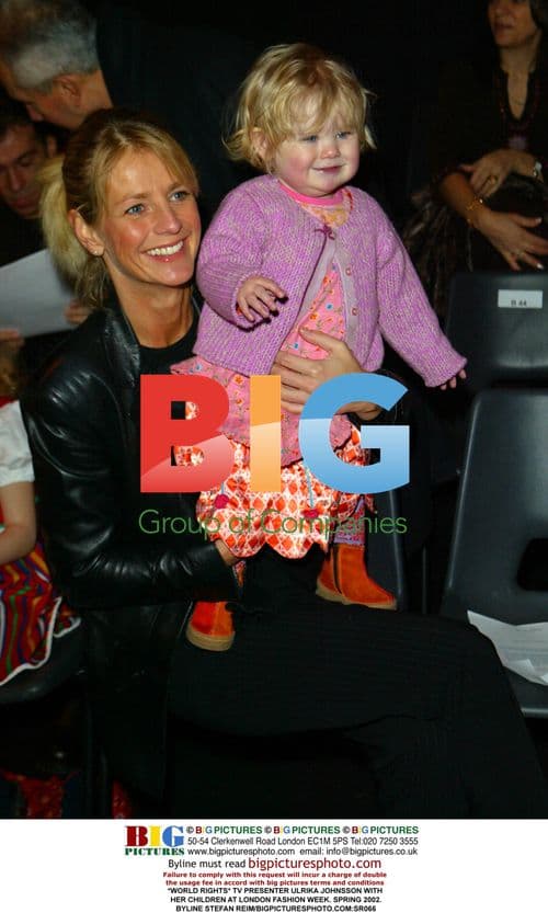 Ulrika Johnsson with Children at London Fashion Week