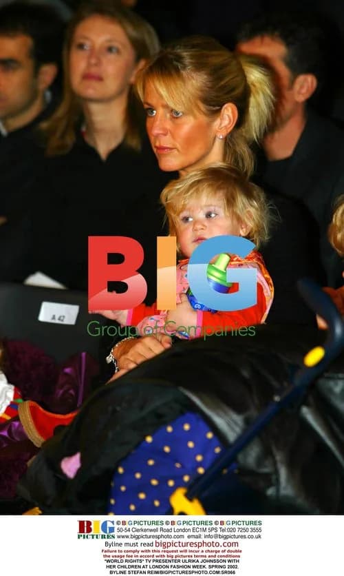 Ulrika Johnsson with Children at London Fashion Week